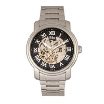 Relógio REIGN Kahn Automatic Skeleton Dial 45 mm preto Relógio REIGN Kahn Automatic Skeleton Dial 45 mm preto