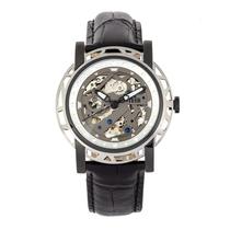 Relógio REIGN Starvos Automatic 44mm com pulseira de couro Relógio REIGN Starvos Automatic 44mm com pulseira de couro