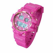 Relogio Resisntente Água Digital Rosa Pink Feminino 2026