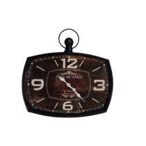 Relogio Retangular Decorativo Cafe de Paris Design Envelheci Relogio Retangular Decorativo Cafe de Paris Design Envelheci