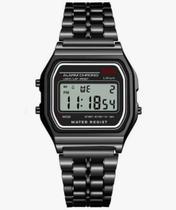 Relógio Retrô Wr Prata Preto Rose Dourado Digital Led Vintage Masculino Feminino