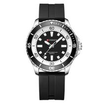 Relógio RNONDRY Classic para homens com pulseira de silicone à prova d'água
