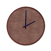 Relógio Round Corten Mostrador Aço Corten Ponteiro Preto 50 cm