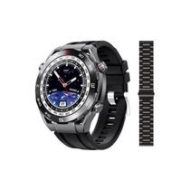 Relógio S10 Max Smartwatch 46Mm Space Aluminum Case Preta