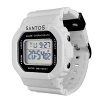 Relógio Santos Oficial Digital Esportivo Branco SAN-DIGI1-1