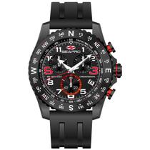 Relógio Seapro SP9730 Aço Inoxidável Mostrador Preto Quartzo Relógio Seapro SP9730 Aço Inoxidável Mostrador Preto Quartzo