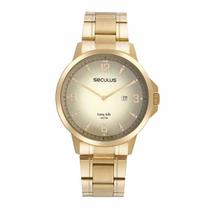 Relógio Seculus 44128GPSVDA3 Masculino Dourado 39mm