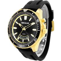 Relógio Seculus AnaDigi De Pulso Masculino Original A Prova DÁgua 100metros