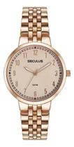 Relógio Seculus Analógico De Pulso Feminino Casual Original Resistente à Água