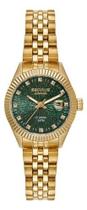 Relógio Seculus Automatico Feminino Dourado Verde Brilho Dourado Dourado Verde