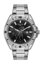 Relógio Seculus Cowboy Masculino Aço Prata 48mm Cavalo Country Calendário 5ATM 77315G0SVNA1