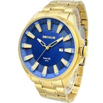 Relógio Seculus De Pulso Masculino Sofisticado Original Resistente à Água