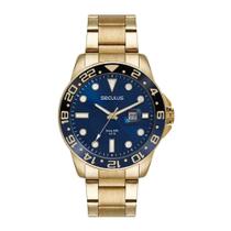 Relógio Seculus Dourado Masculino 44210GPSVDA3