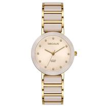 Relógio SECULUS Feminino Analógico Cerâmica Cristais Rosa Ref. 77356LPSVDQ1 Relógio SECULUS Feminino Analógico Cerâmica Cristais Rosa Ref. 77356LPSVDQ1