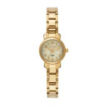 Relógio SECULUS Feminino Analógico Champagne em Aço Clássico Pequeno REF. 23757LPSVDA1 Relógio SECULUS Feminino Analógico Champagne em Aço Clássico Pequeno REF. 23757LPSVDA1