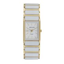 Relogio Seculus feminino branco e dourado ceramica quadrado pequeno vidro de safira anti risco classico luxo retangular banhado 77230LPSVDQ1 Relogio Seculus feminino branco e dourado ceramica quadrado pequeno vidro de safira anti risco classico luxo retangular banhado 77230LPSVDQ1