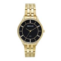 Relogio Seculus Feminino Dourado Analógico 77115LPSVDS3