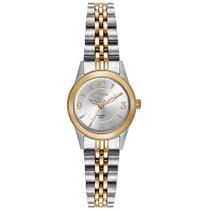 Relogio Seculus feminino dourado prata pequeno bicolor social classico de aço inox a prova dagua 44191LPSVBA3 Relogio Seculus feminino dourado prata pequeno bicolor social classico de aço inox a prova dagua 44191LPSVBA3