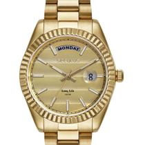 Relogio Seculus Feminino dourado Riviera Long Life a prova de água com calendário 77323LPSVDA1 Relogio Seculus Feminino dourado Riviera Long Life a prova de água com calendário 77323LPSVDA1