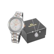 Relógio Seculus Feminino Kit Bicolor Fashion 20894LPSVGS1K