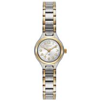 Relógio SECULUS Feminino Prata e Dourado Clássico Pequeno REF. 44188LPSVBA3 Relógio SECULUS Feminino Prata e Dourado Clássico Pequeno REF. 44188LPSVBA3