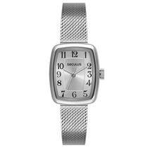 Relógio SECULUS Feminino Prata Quadrado Pequeno Clássico Pulseira de Esteira REF. 77342L0SVNS3 Relógio SECULUS Feminino Prata Quadrado Pequeno Clássico Pulseira de Esteira REF. 77342L0SVNS3