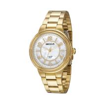 Relógio Seculus Feminino Ref: 20987lpsvda2 Casual Dourado