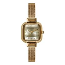 Relógio Seculus Feminino Ref: 44277lpsvds2 Retangular Mesh Dourado Relógio Seculus Feminino Ref: 44277lpsvds2 Retangular Mesh Dourado