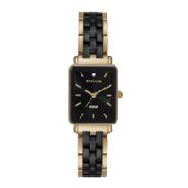 Relógio Seculus Feminino Ref: 44312lpsvdq1 Retangular Dourado Cerâmica Relógio Seculus Feminino Ref: 44312lpsvdq1 Retangular Dourado Cerâmica