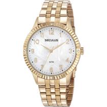 Relógio Seculus Feminino Ref: 77047lpsvds2 Fashion Dourado