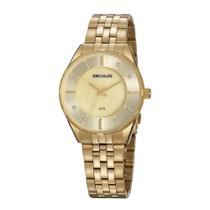 Relógio Seculus Feminino Ref: 77071lpsvds1 Fashion Dourado