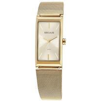 Relógio Seculus Feminino Ref: 77144Lpsvds1 Retangular Mesh