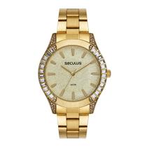 Relógio Seculus Feminino Ref: 77305lpsvds1 Fashion Dourado