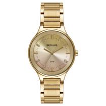 Relógio SECULUS Feminino Visor Degradê Cristais Dourado 77246LPSVDS2 Relógio SECULUS Feminino Visor Degradê Cristais Dourado 77246LPSVDS2