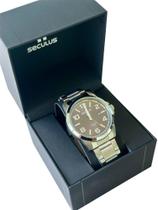RELÓGIO SECULUS LONG LIFE 42MM 44202gosvna2 PULSEIRA EM AÇO INOXIDÁVEL