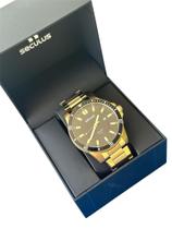 RELÓGIO SECULUS LONG LIFE 45MM 44203gpsvda4 PULSEIRA EM AÇO INOXIDÁVEL