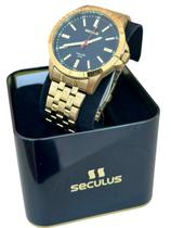 Relógio seculus long life em aço 44295gpvda4 44mm.