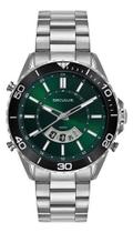 Relógio Seculus Masculino Anadigi Verde Esporte 44270g0svna5 Prateado Preto Verde Relógio Seculus Masculino Anadigi Verde Esporte 44270g0svna5 Prateado Preto Verde