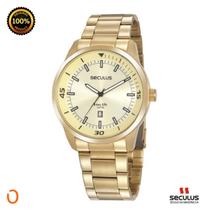 Relógio Seculus Masculino Analógico 20958GPSVDA2 Dourado