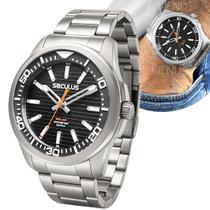 Relógio Seculus Masculino Bateria Solar Recarregavel De Pulso Masculino Original a Prova DÁgua Em 100 Metros Relógio Seculus Masculino Bateria Solar Recarregavel De Pulso Masculino Original a Prova DÁgua Em 100 Metros