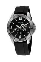Relógio Seculus Masculino Country Cavalo Preto Silicone 48mm Calendário 5ATM 44034G0SVNU1 Relógio Seculus Masculino Country Cavalo Preto Silicone 48mm Calendário 5ATM 44034G0SVNU1