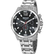 Relógio SECULUS Masculino Cronógrafo Casual Prata Referência: 20909G0SVNA4