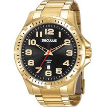Relógio Seculus Masculino Dourado 20787GPSVDA3 Relógio Seculus Masculino Dourado 20787GPSVDA3