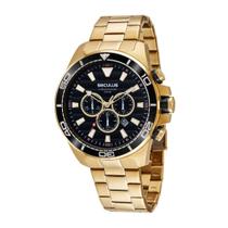 Relogio Seculus Masculino Dourado Cronografo 44076gpsvda2 Nf