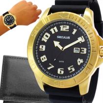Relógio Seculus Masculino Dourado Original com garantia de 1 ano e