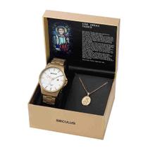 Relógio Seculus Masculino Kit São Judas Tadeu 35014gpskda1k1 Relógio Seculus Masculino Kit São Judas Tadeu 35014gpskda1k1