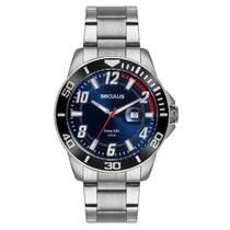 Relógio Seculus Masculino Long Life Prata - 44211G0SVNA1 Relógio Seculus Masculino Long Life Prata - 44211G0SVNA1