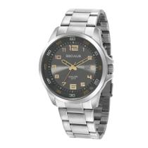 Relógio Seculus Masculino Long-Life Prata Cinza 44011G0SVNA2