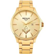 Relógio Seculus Masculino Maçonaria 44116GPSVDA1