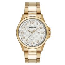 Relógio Seculus Masculino Ref: 44152gpsvda3 Casual Dourado